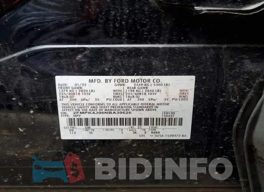 2FMPK4J96NBA39626 Photo# 13