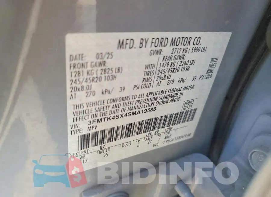 3FMTK4SX4SMA19588 Photo# 13