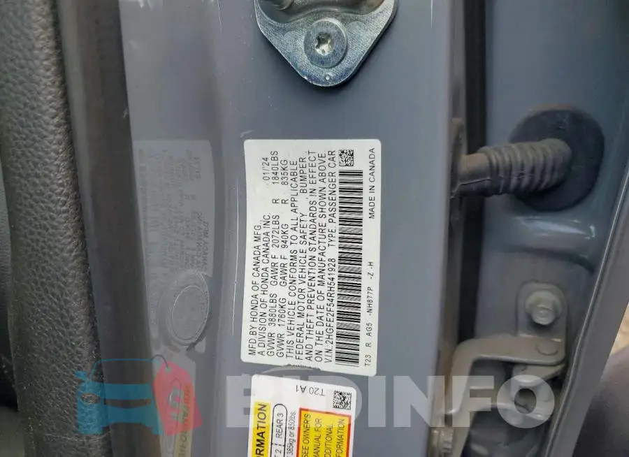 2HGFE2F54RH541928 Photo# 12
