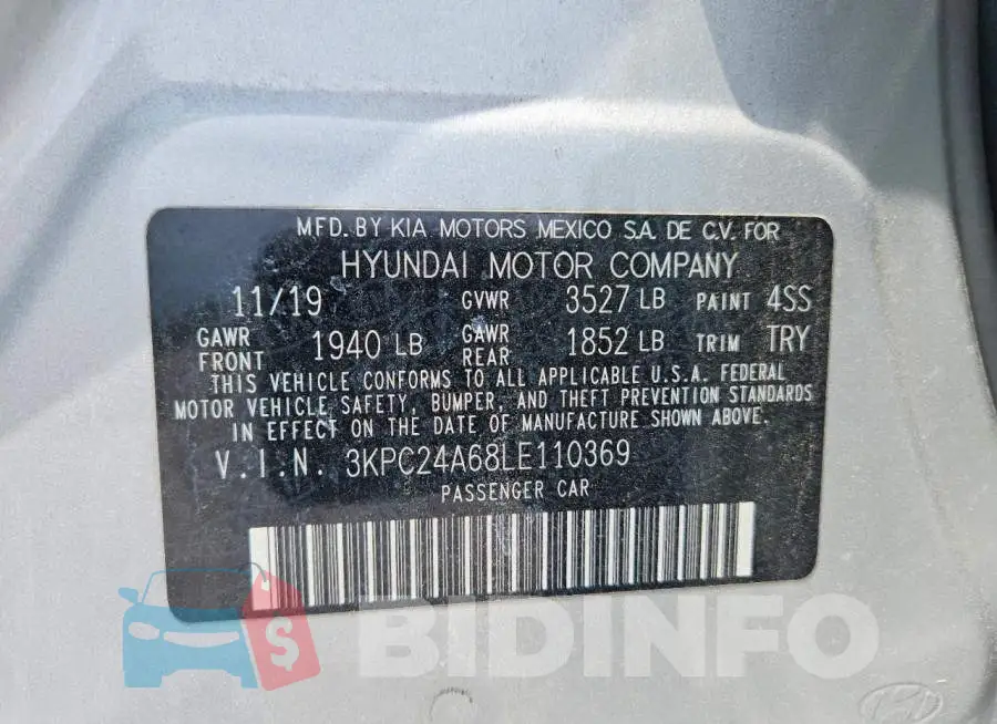 3KPC24A68LE110369 Photo# 12