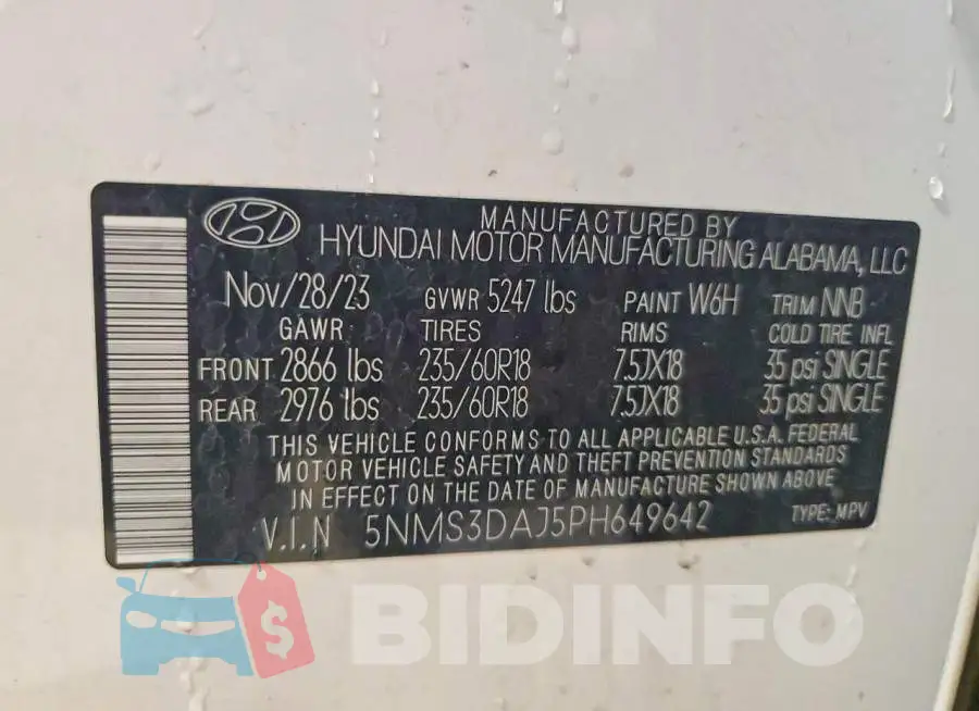 5NMS3DAJ5PH649642 Photo# 13