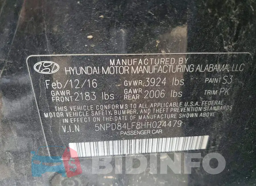 5NPD84LF8HH024479 Photo# 12