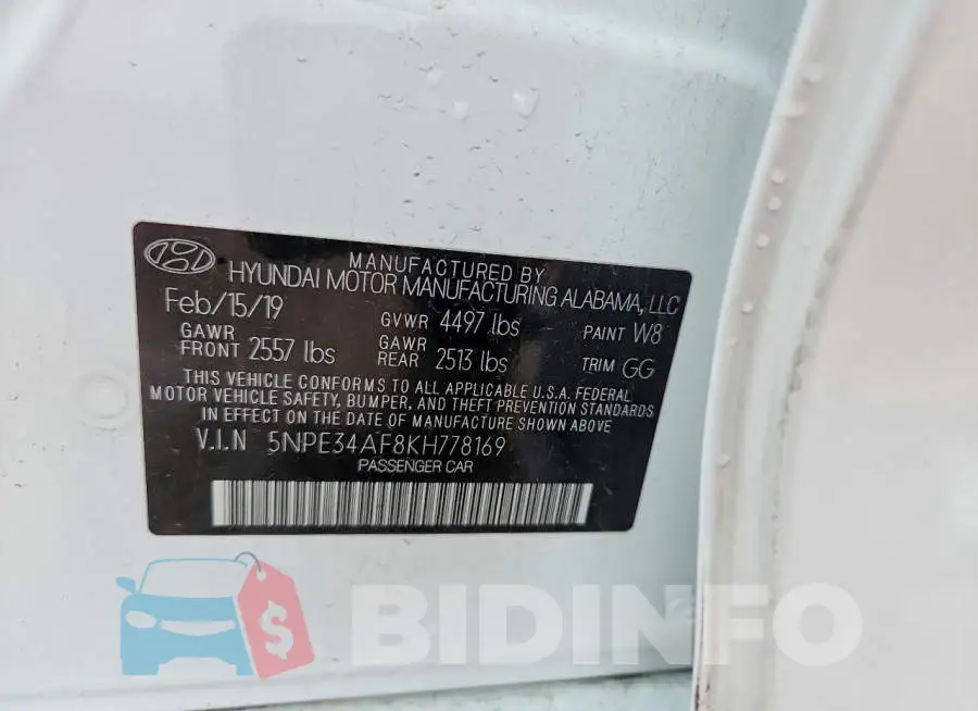 5NPE34AF8KH778169 Photo# 12