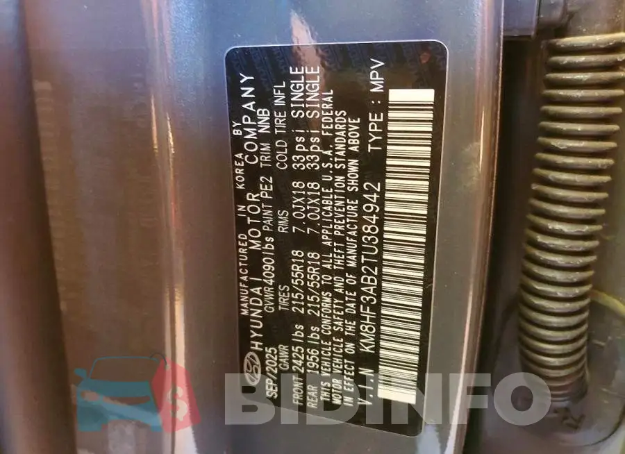 KM8HF3AB2TU384942 Photo# 14