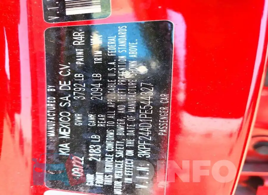 3KPF24AD1PE544327 Photo# 12