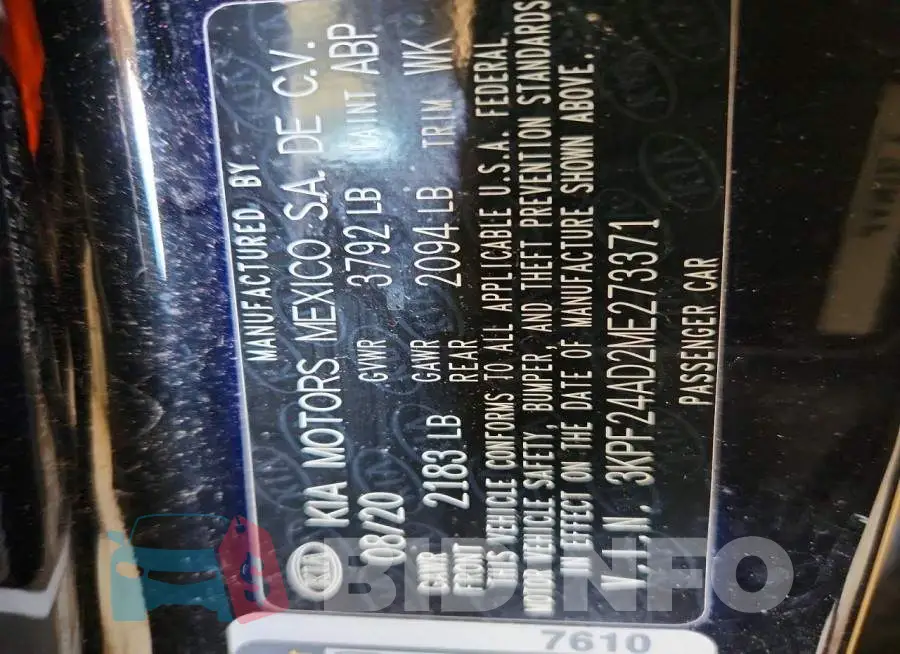3KPF24AD2ME273371 Photo# 13