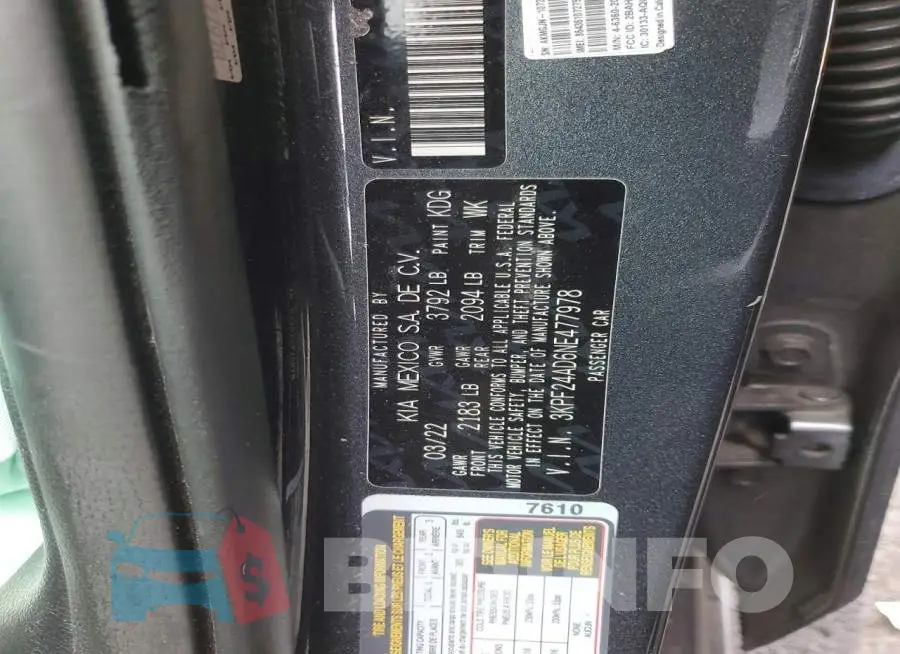 3KPF24AD6NE477978 Photo# 12