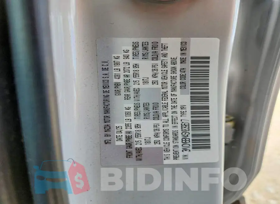 3MVDMBBM4SM839617 Photo# 14