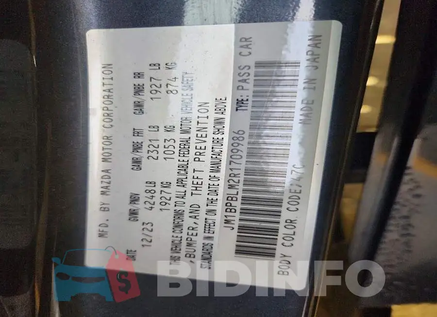 JM1BPBLM2R1709986 Photo# 12