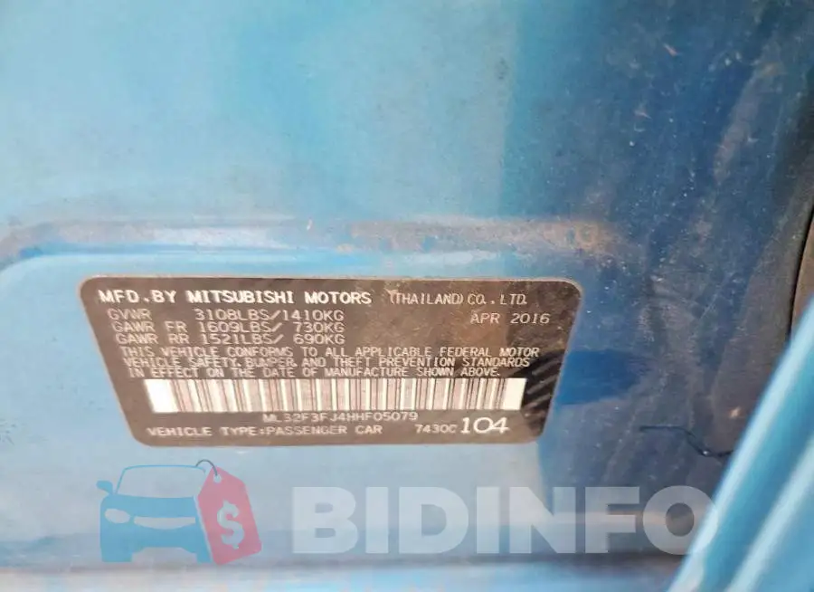 ML32F3FJ4HHF05079 Photo# 12