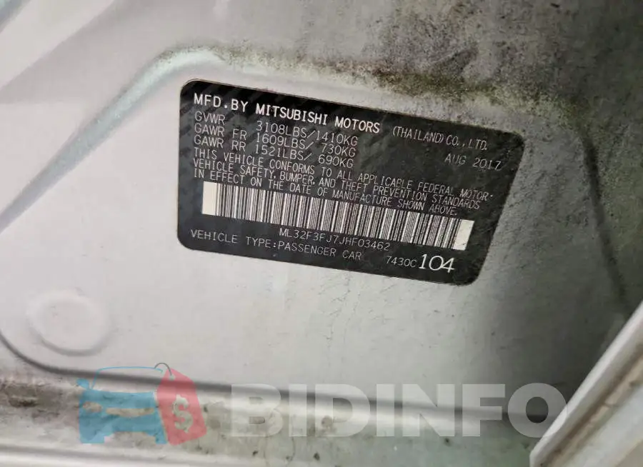 ML32F3FJ7JHF03462 Photo# 12