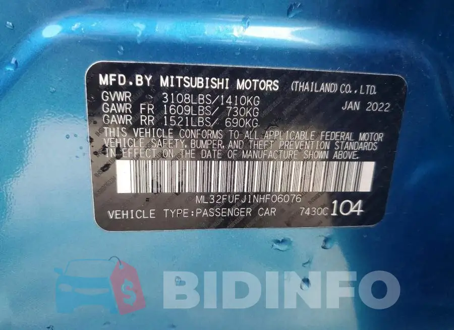 ML32FUFJ1NHF06076 Photo# 13