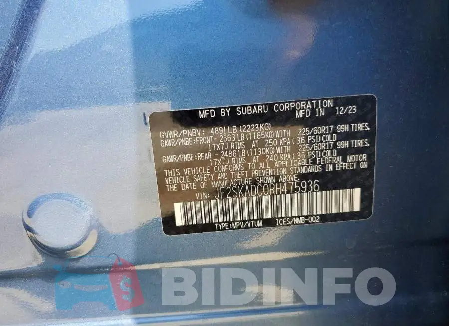 JF2SKADC0RH475936 Photo# 12