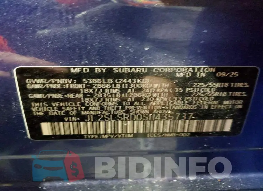 JF2SLSRD0SH435737 Photo# 13