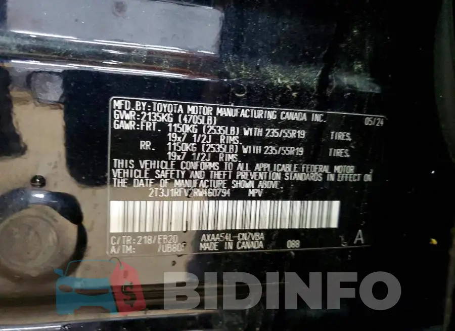 2T3J1RFV2RW460794 Photo# 12