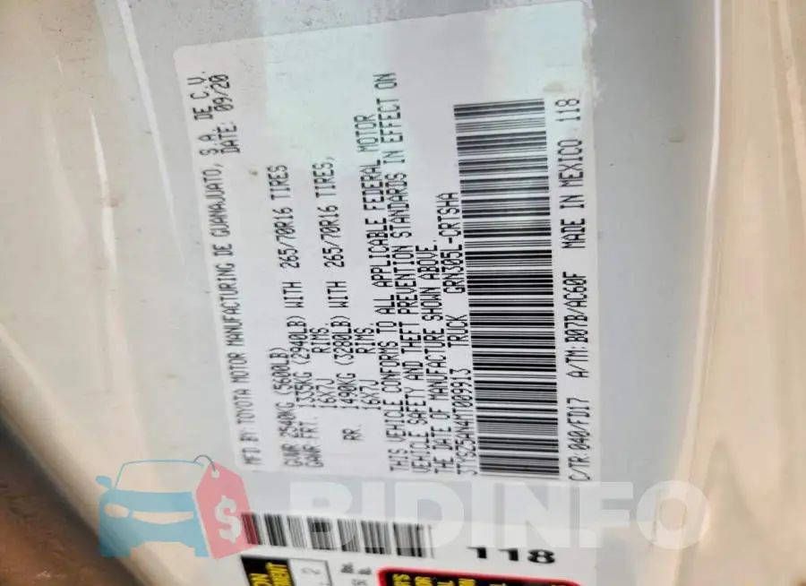 3TYSZ5AN4MT009913 Photo# 12