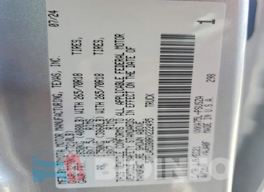 5TFLA5DB0RX222495 Photo# 13