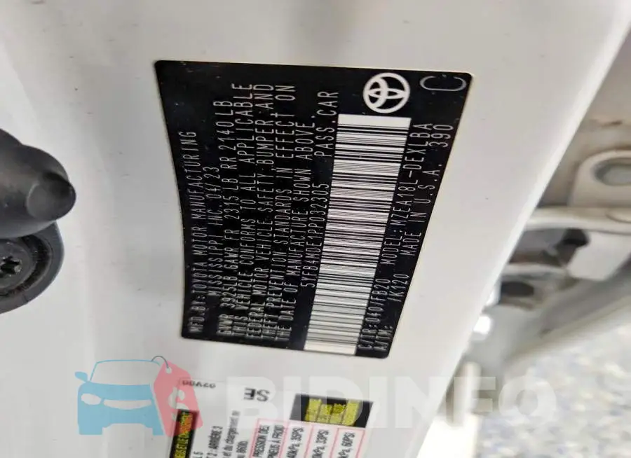 5YFB4MDE1PP032305 Photo# 12
