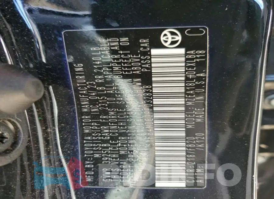 5YFB4MDE3PP032838 Photo# 13