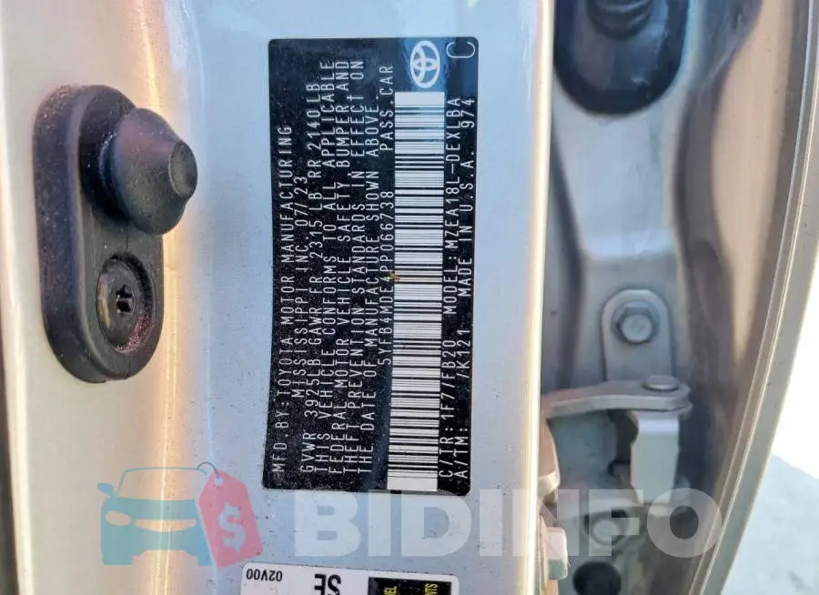 5YFB4MDE4PP066738 Photo# 12
