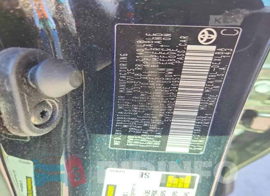 5YFB4MDE4SP340951 Photo# 12
