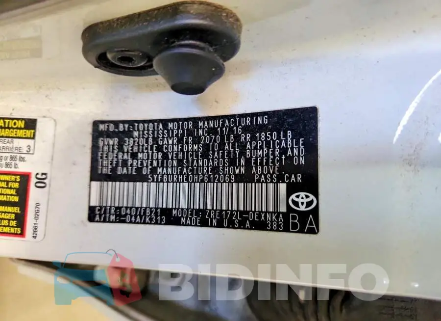 5YFBURHE0HP612069 Photo# 13