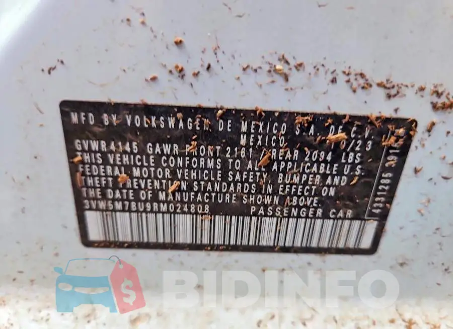 3VW5M7BU9RM024808 Photo# 12