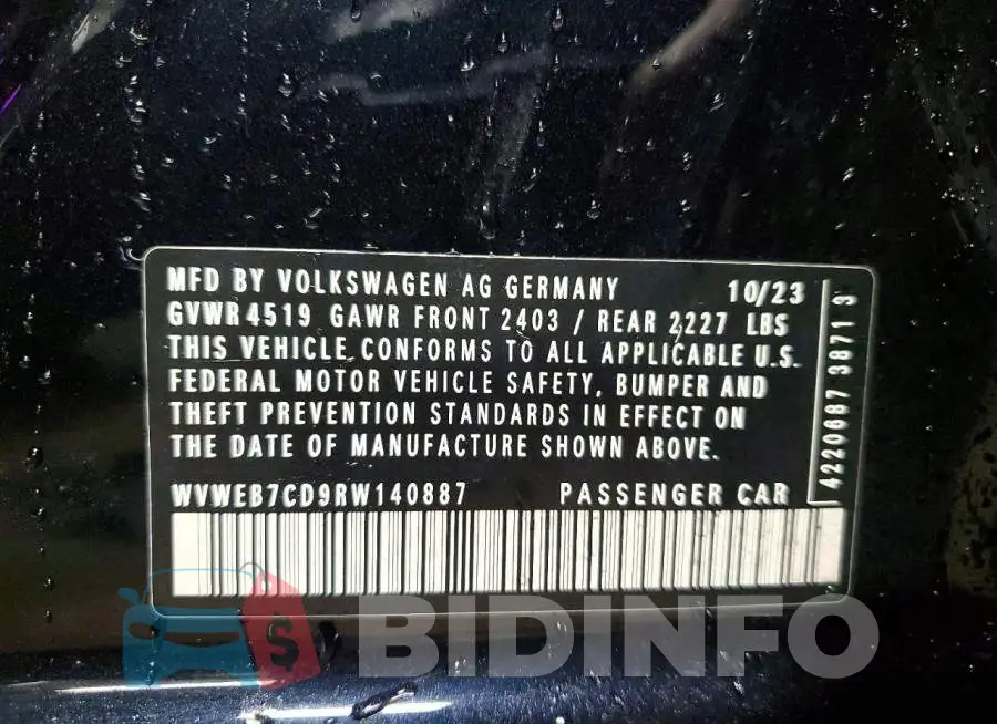WVWEB7CD9RW140887 Photo# 12