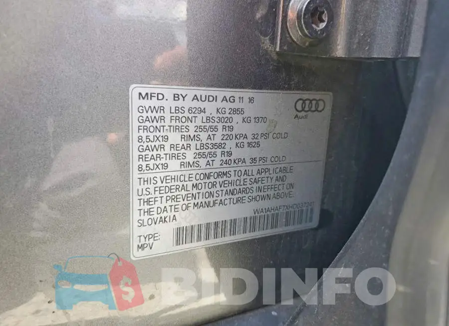 WA1AHAF7XHD037241 Photo# 13