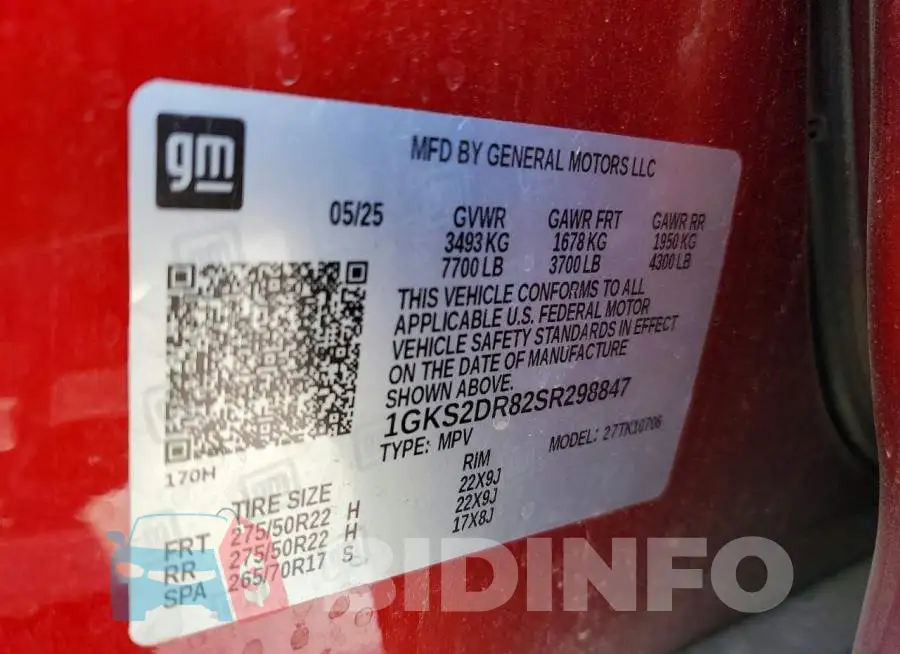 1GKS2DR82SR298847 Photo# 13