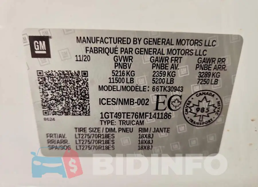 1GT49TE76MF141186 Photo# 12
