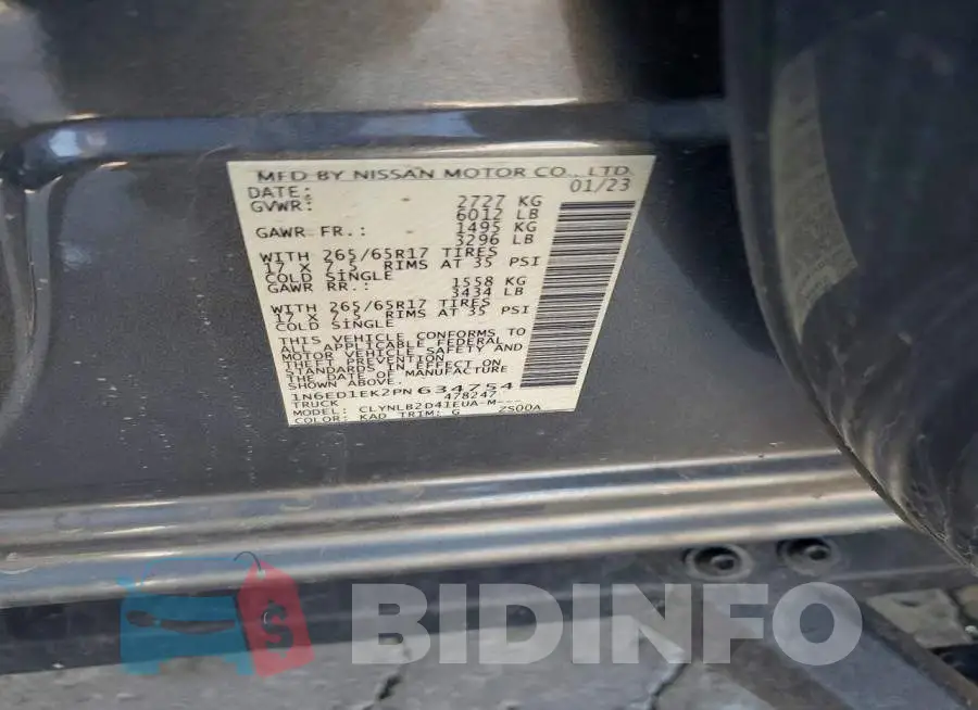 1N6ED1EK2PN634754 Photo# 13