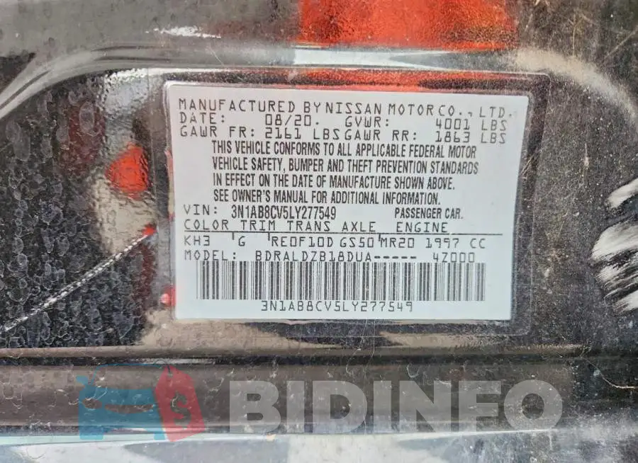 3N1AB8CV5LY277549 Photo# 12