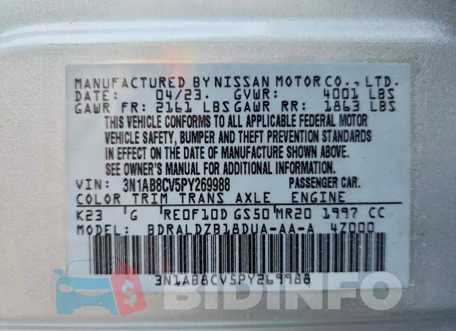 3N1AB8CV5PY269988 Photo# 13
