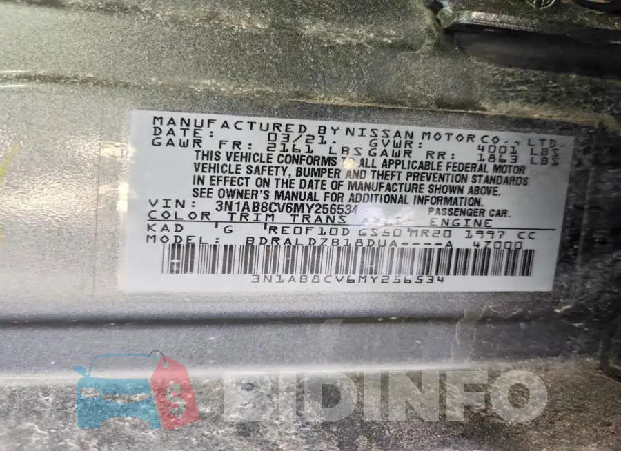 3N1AB8CV6MY256534 Photo# 13