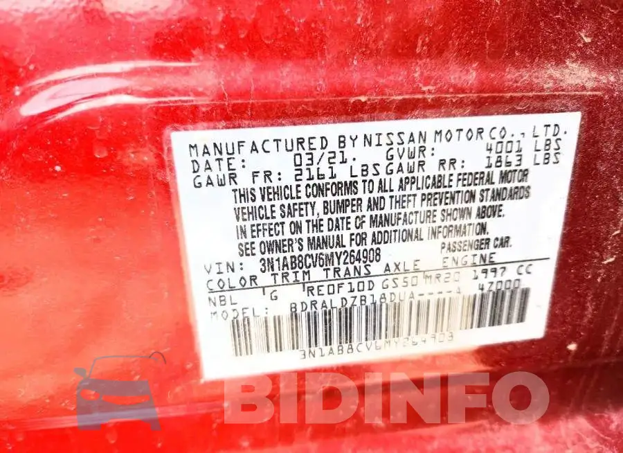 3N1AB8CV6MY264908 Photo# 12