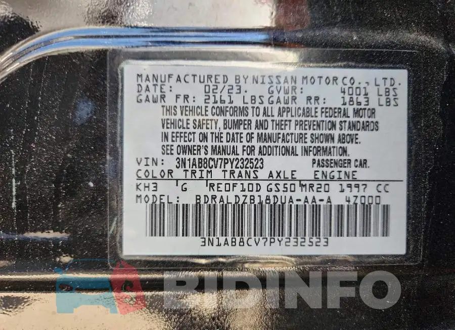 3N1AB8CV7PY232523 Photo# 12