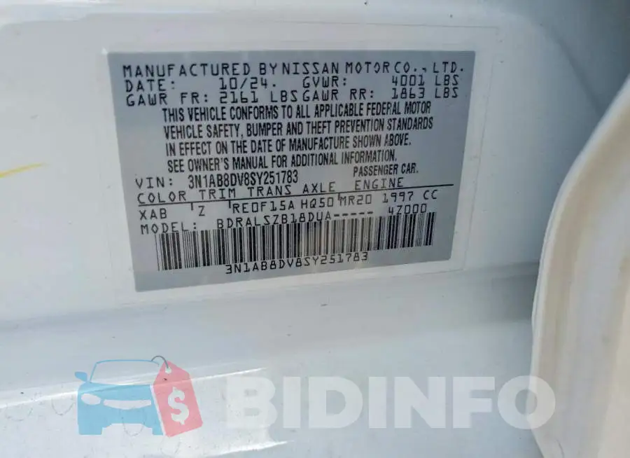 3N1AB8DV8SY251783 Photo# 13