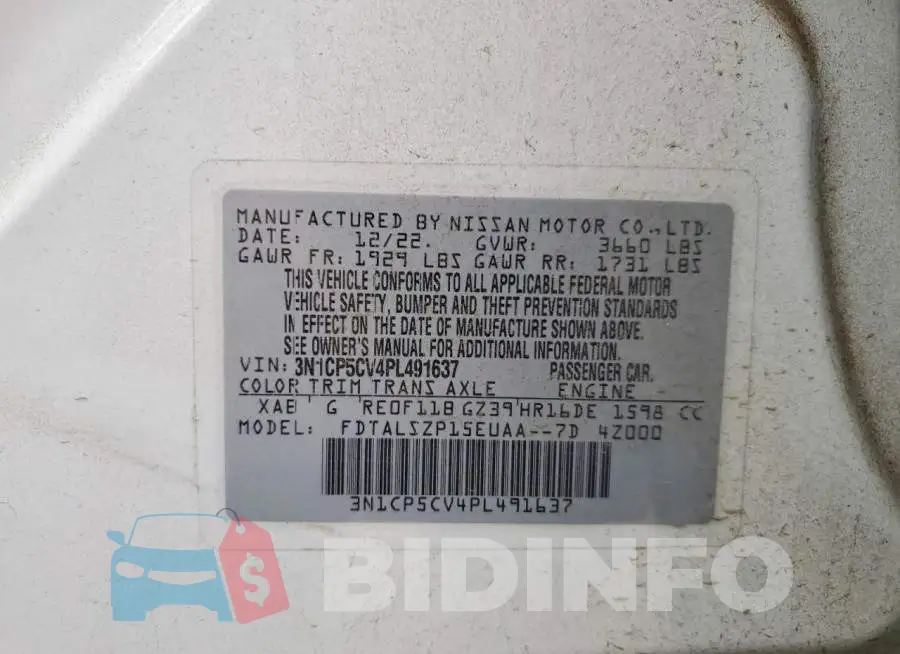 3N1CP5CV4PL491637 Photo# 12
