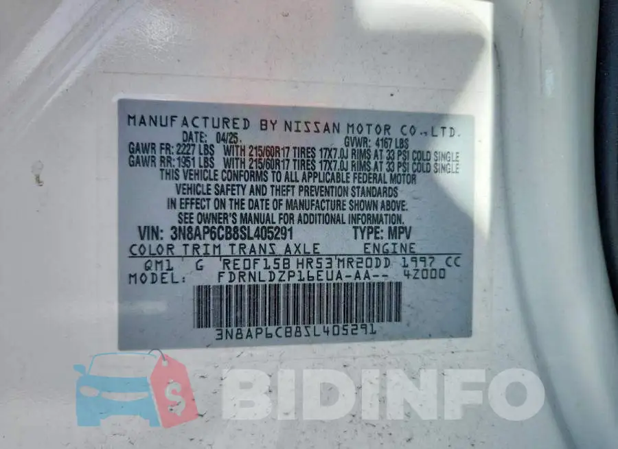 3N8AP6CB8SL405291 Photo# 13