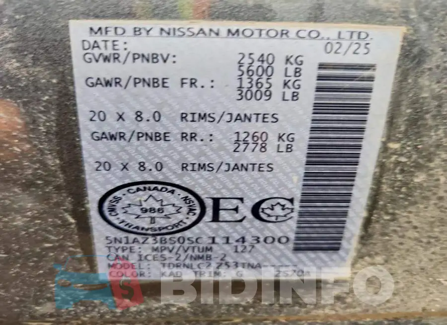 5N1AZ3BS0SC114300 Photo# 13