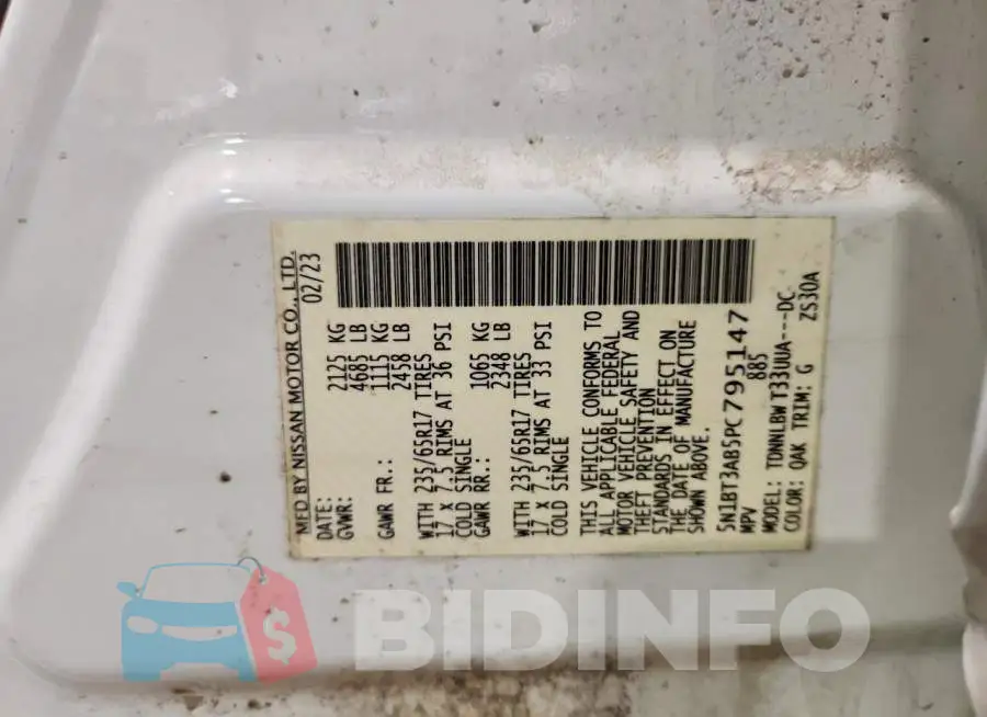 5N1BT3AB5PC795147 Photo# 13