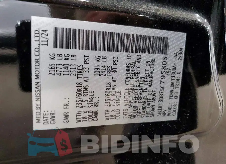 5N1BT3BB7SC795805 Photo# 12