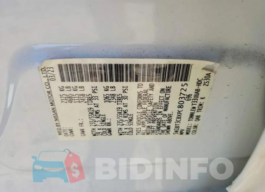 5N1BT3CBXPC803725 Photo# 13