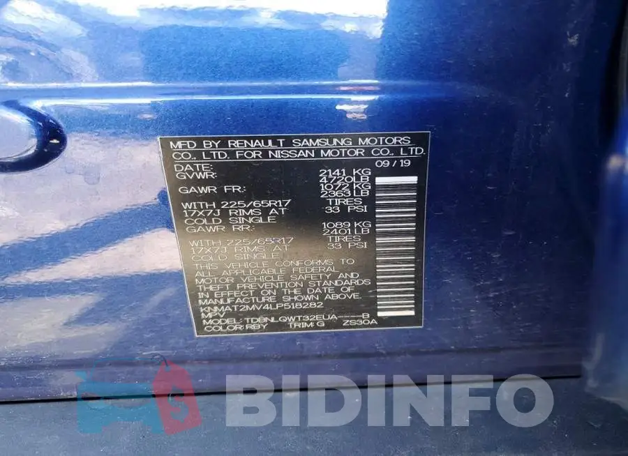 KNMAT2MV4LP518282 Photo# 12
