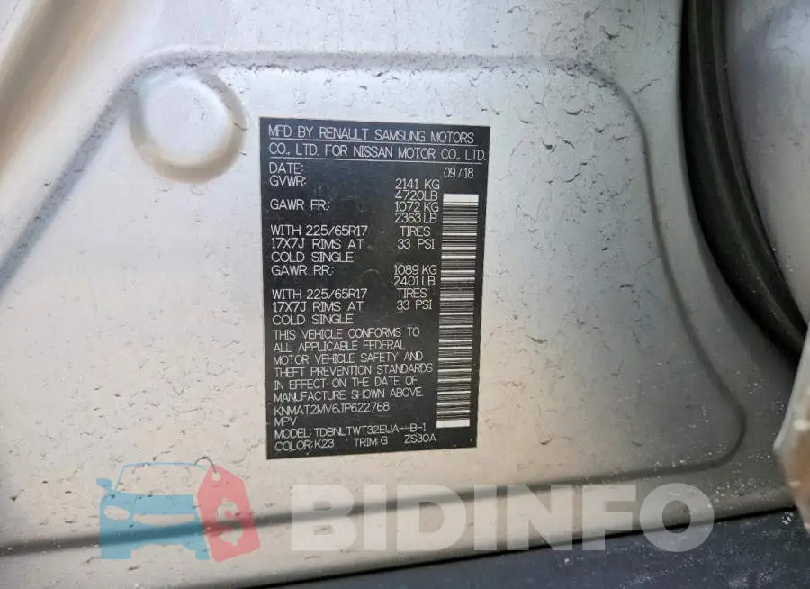 KNMAT2MV6JP622768 Photo# 13