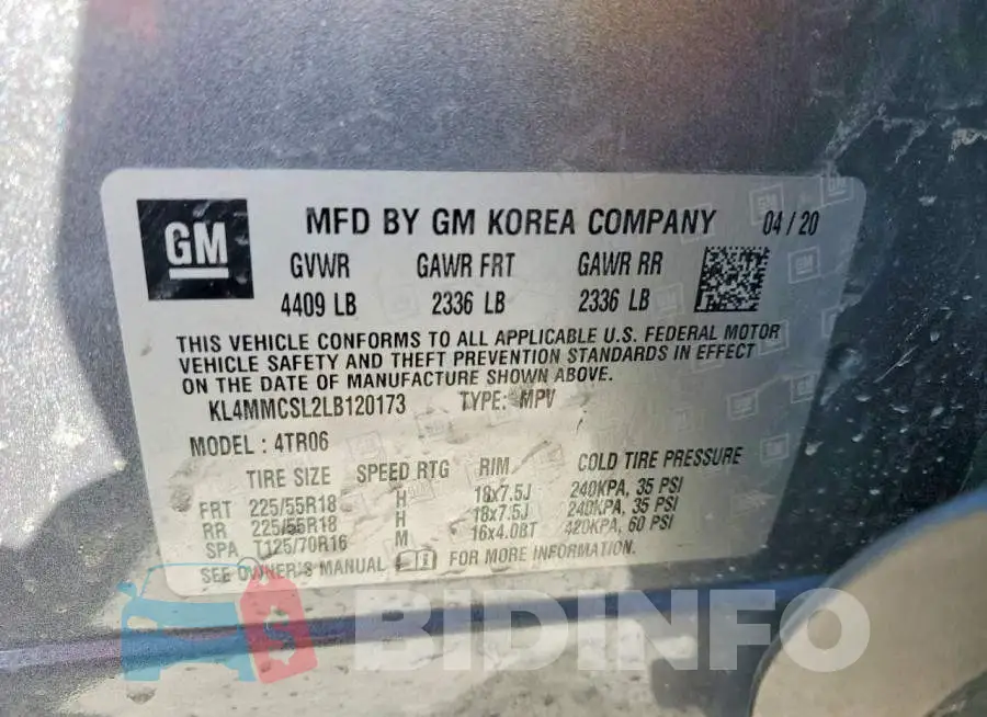 KL4MMCSL2LB120173 Photo# 14