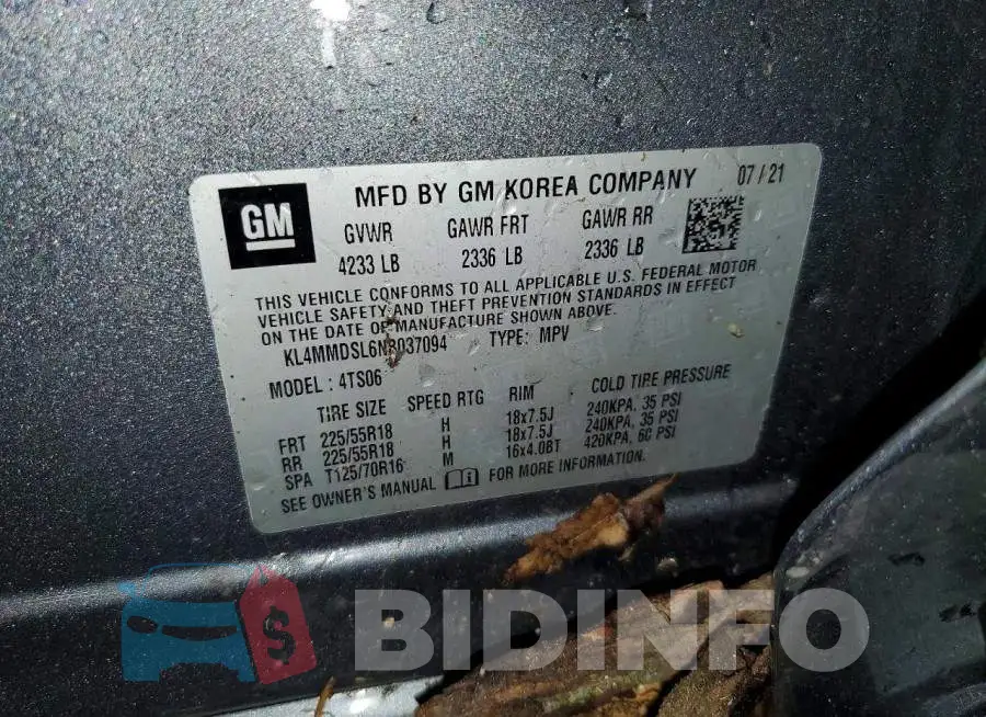 KL4MMDSL6NB037094 Photo# 12