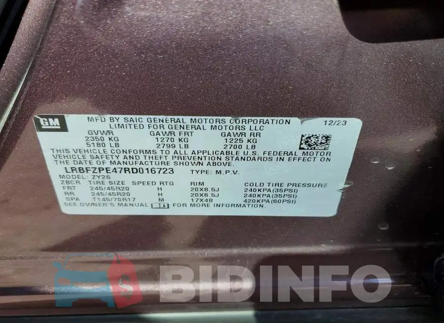 LRBFZPE47RD016723 Photo# 12