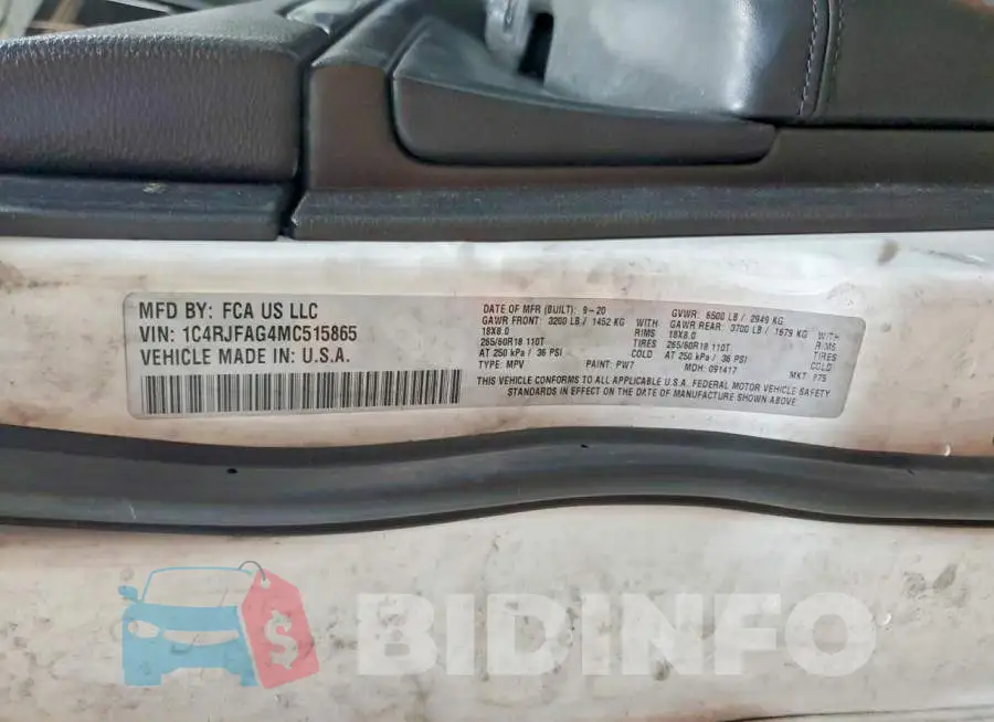 1C4RJFAG4MC515865 Photo# 13